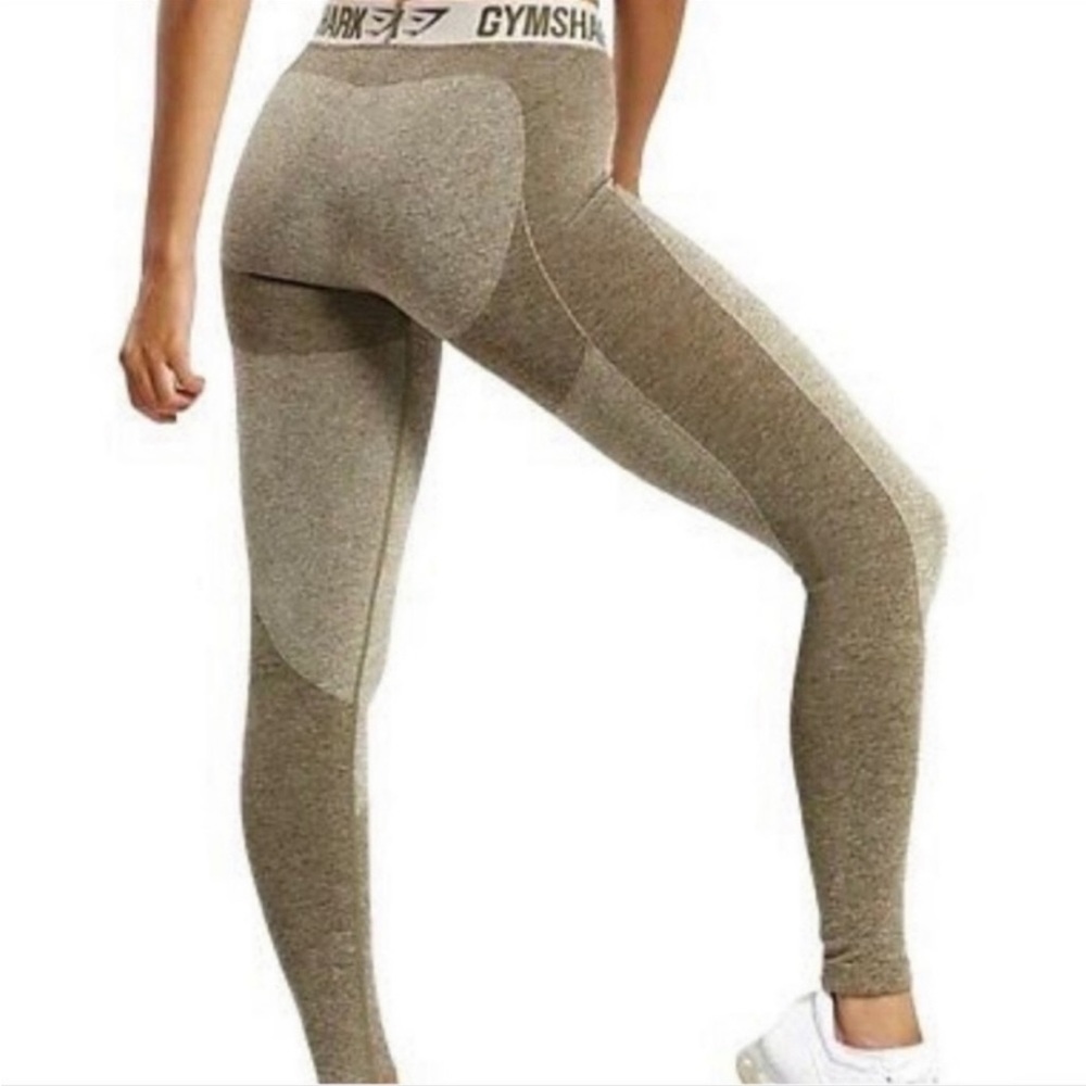 Gymshark Olive Green Two Tone Leggings Size S